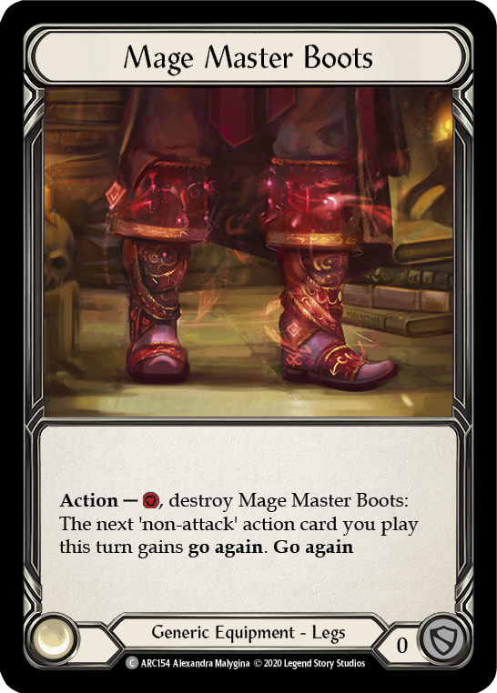 Mage Master Boots [U-ARC154] (Arcane Rising Unlimited)  Unlimited Normal | Arkham Games and Comics