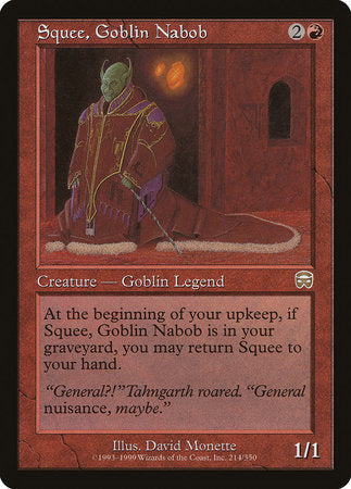 Squee, Goblin Nabob [Mercadian Masques] | Arkham Games and Comics