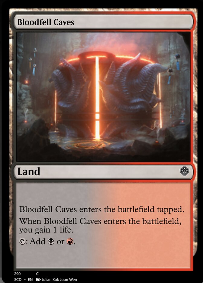 Bloodfell Caves [Starter Commander Decks] | Arkham Games and Comics