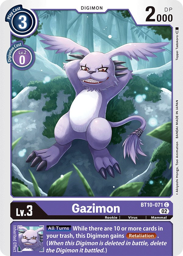 Gazimon [BT10-071] [Xros Encounter] | Arkham Games and Comics