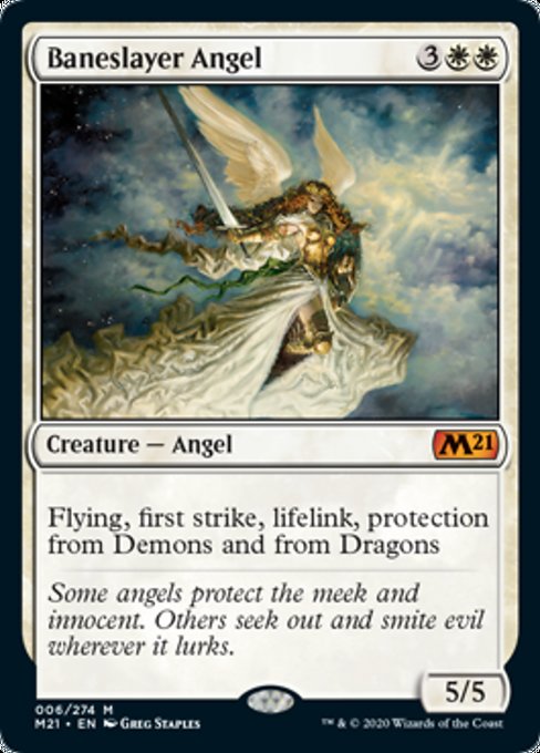 Baneslayer Angel [Core Set 2021] | Arkham Games and Comics