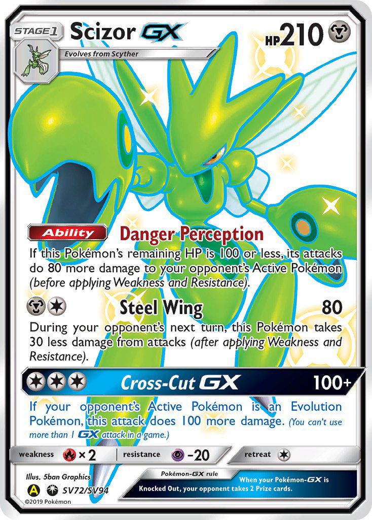 Scizor GX (SV72/SV94) [Sun & Moon: Hidden Fates - Shiny Vault] | Arkham Games and Comics