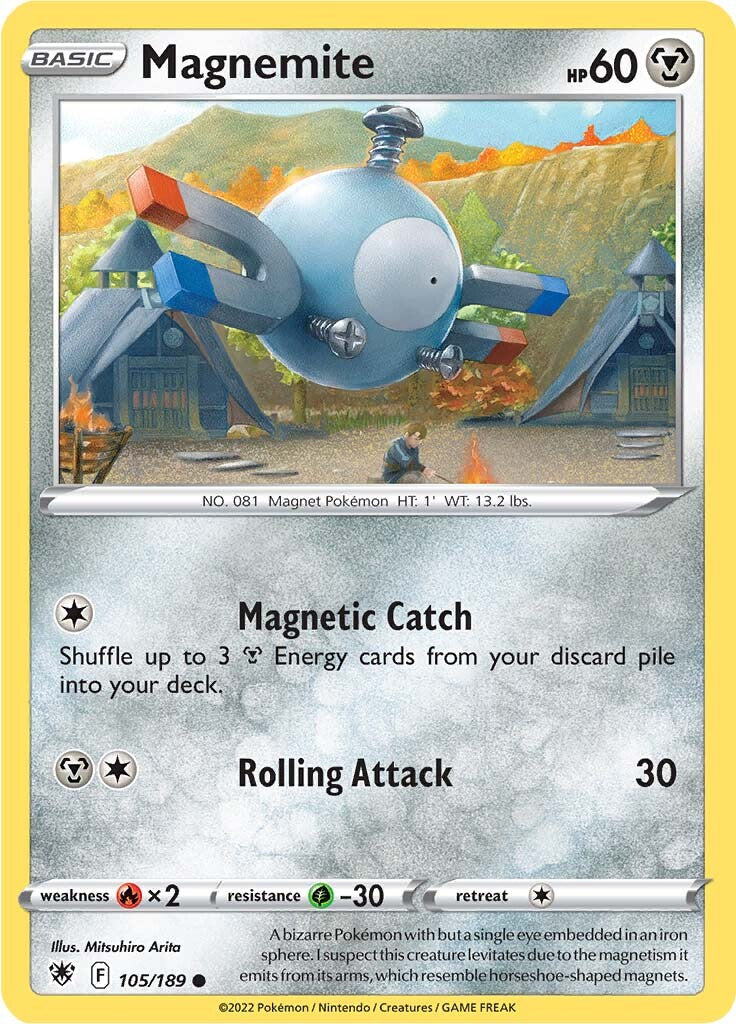 Magnemite (105/189) [Sword & Shield: Astral Radiance] | Arkham Games and Comics