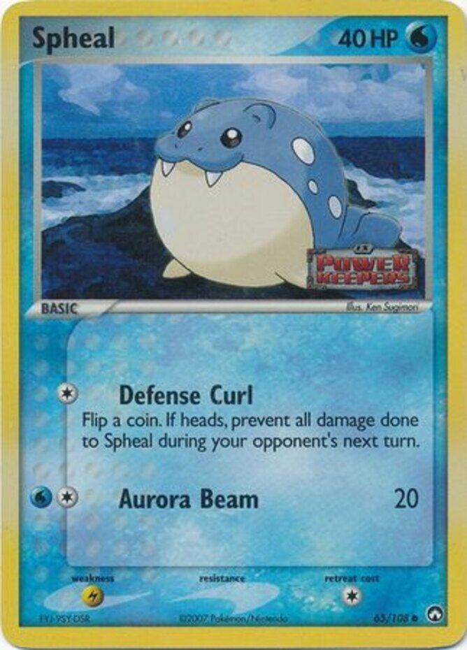 Spheal (65/108) (Stamped) [EX: Power Keepers] | Arkham Games and Comics