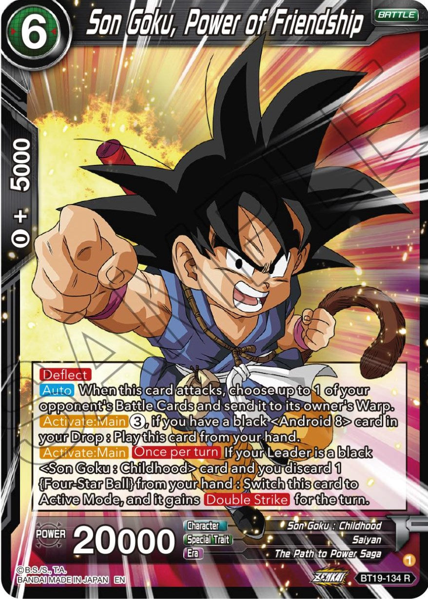 Son Goku, Power of Friendship (BT19-134) [Fighter's Ambition] | Arkham Games and Comics