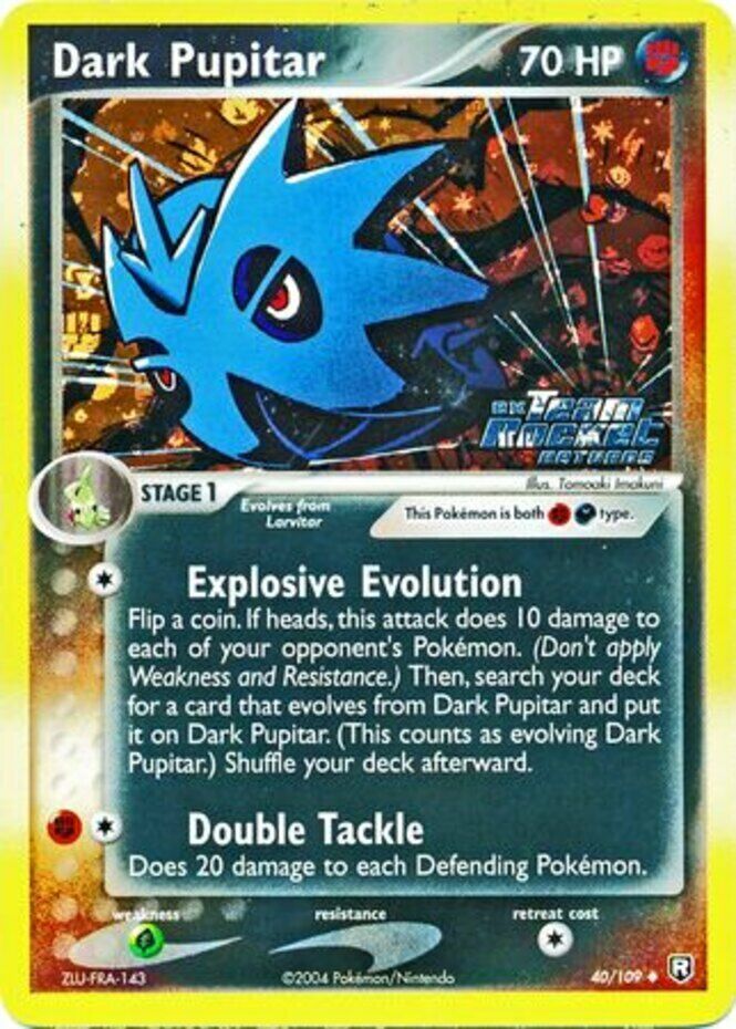 Dark Pupitar (40/109) (Stamped) [EX: Team Rocket Returns] | Arkham Games and Comics