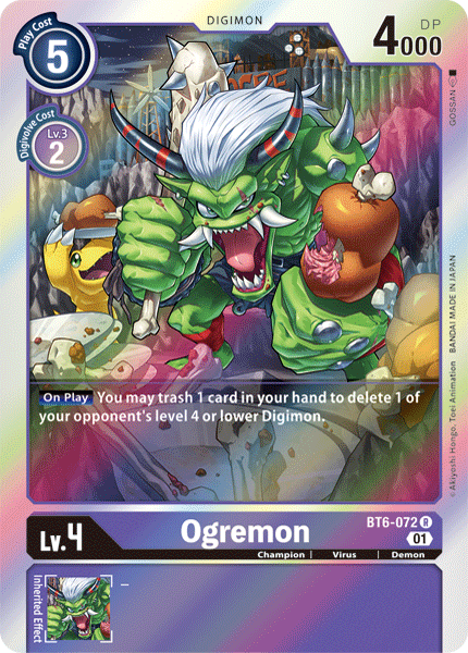 Ogremon [BT6-072] [Double Diamond] | Arkham Games and Comics