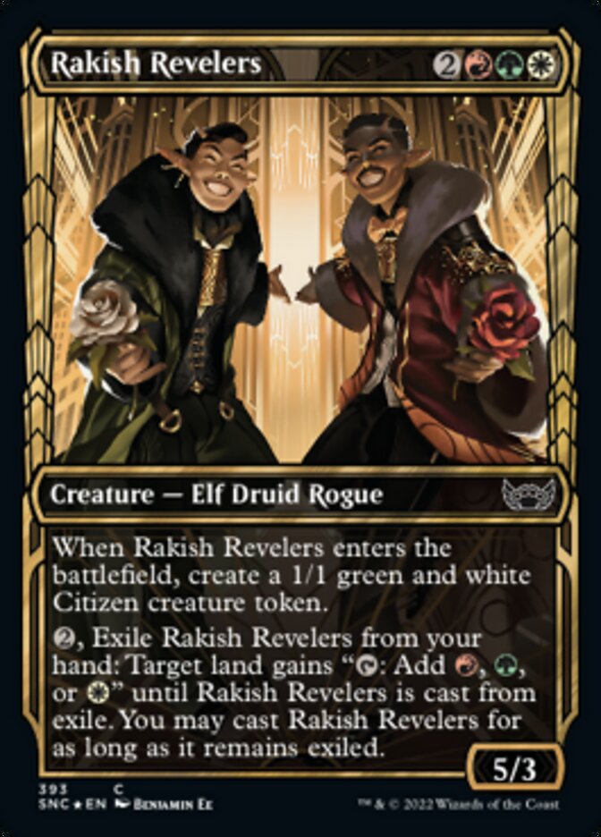 Rakish Revelers (Showcase Golden Age Gilded Foil) [Streets of New Capenna] | Arkham Games and Comics