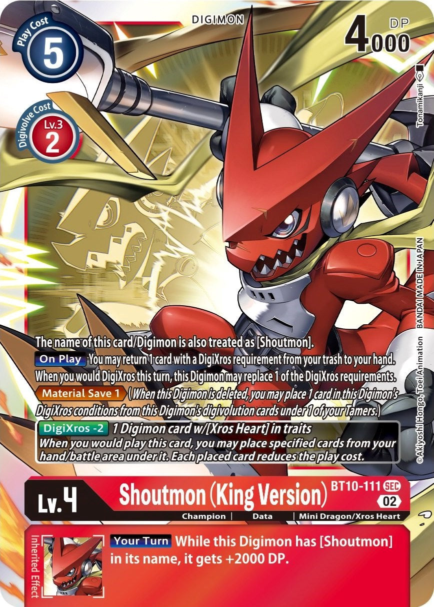 Shoutmon (King Version) [BT10-111] [Xros Encounter] | Arkham Games and Comics