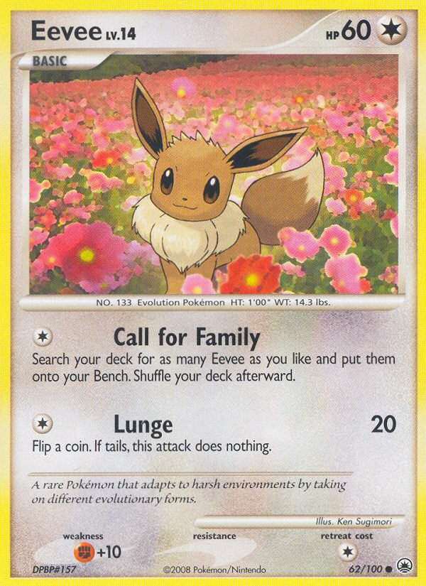 Eevee (62/100) [Diamond & Pearl: Majestic Dawn] | Arkham Games and Comics