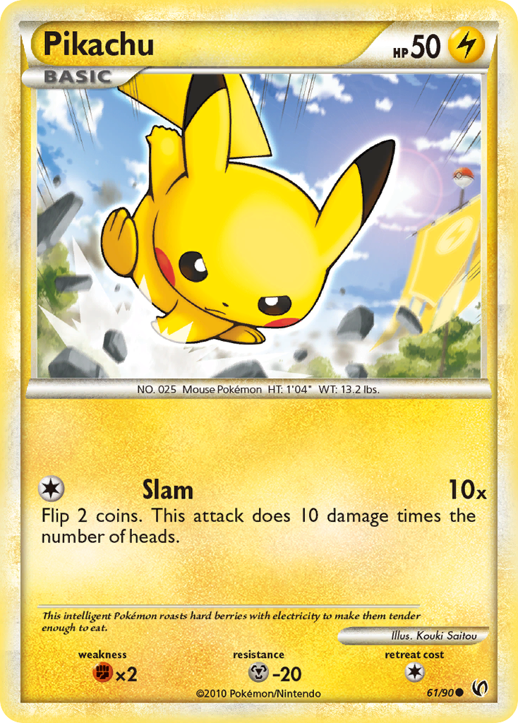 Pikachu (61/90) [HeartGold & SoulSilver: Undaunted] | Arkham Games and Comics