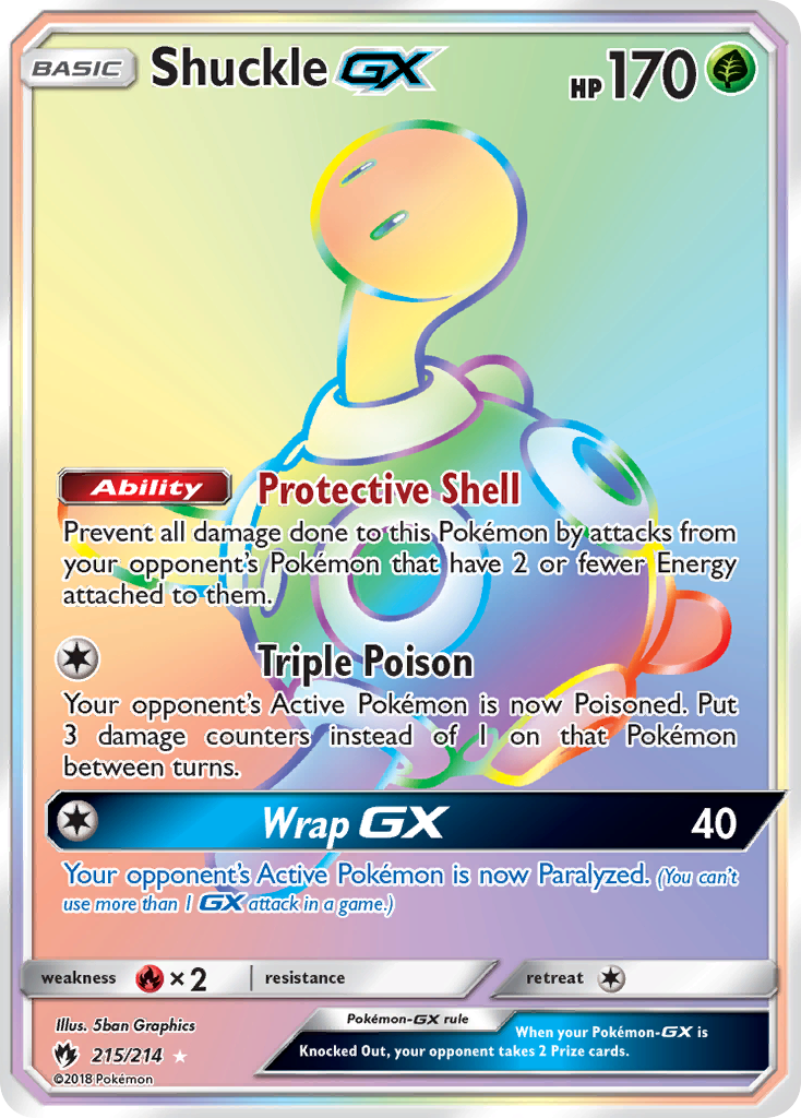 Shuckle GX (215/214) [Sun & Moon: Lost Thunder] | Arkham Games and Comics