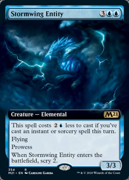 Stormwing Entity (Extended Art) [Core Set 2021] | Arkham Games and Comics