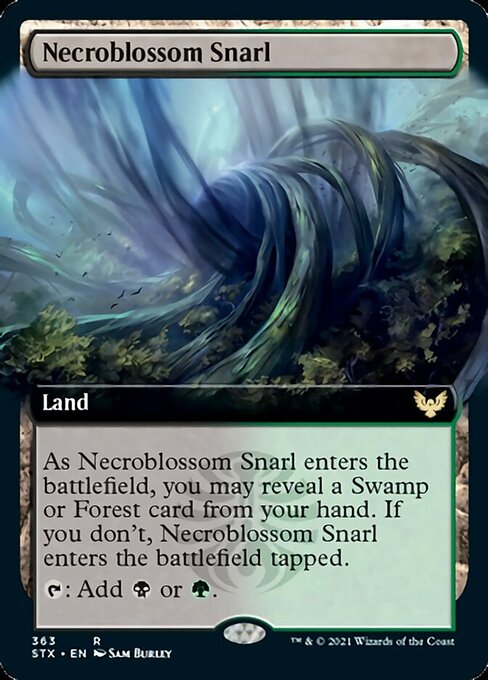 Necroblossom Snarl (Extended) [Strixhaven: School of Mages] | Arkham Games and Comics