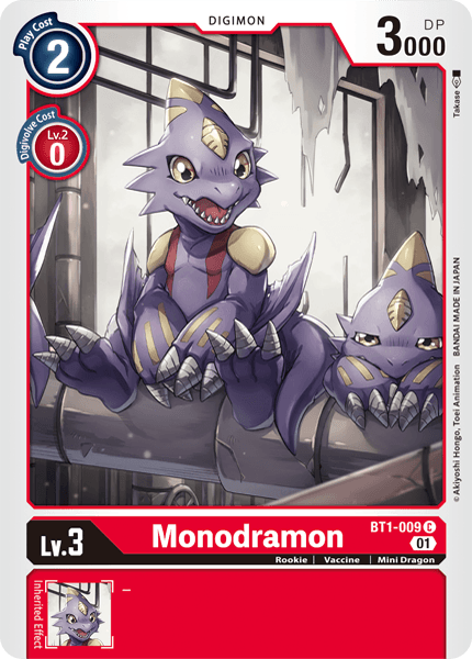 Monodramon [BT1-009] (Alternative Art) [Starter Deck: Gallantmon] | Arkham Games and Comics