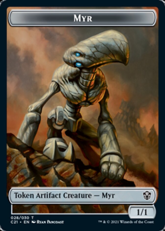 Myr // Treasure Token [Commander 2021 Tokens] | Arkham Games and Comics