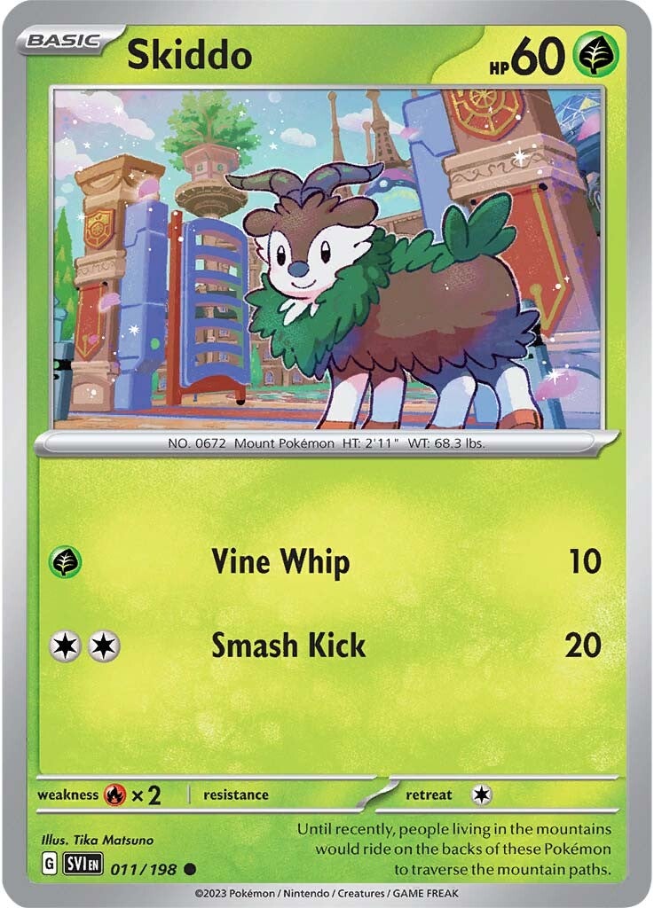 Skiddo (011/198) [Scarlet & Violet: Base Set] | Arkham Games and Comics