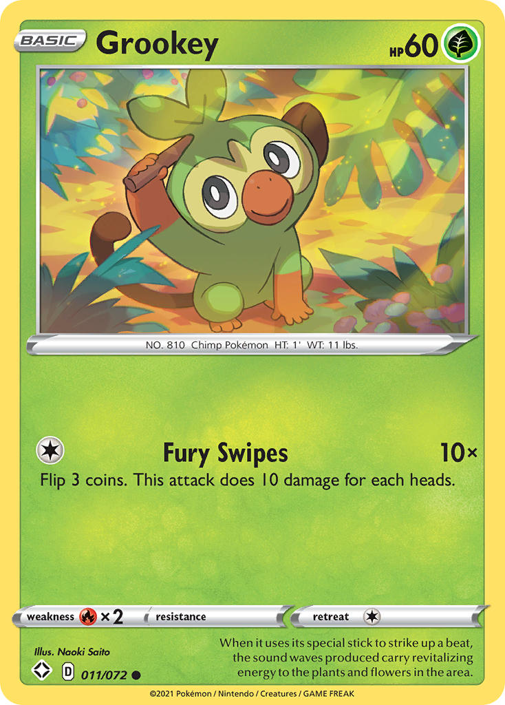 Grookey (011/072) [Sword & Shield: Shining Fates] | Arkham Games and Comics