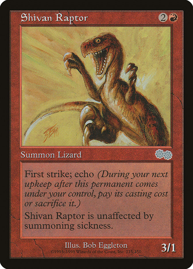 Shivan Raptor [Urza's Saga] | Arkham Games and Comics