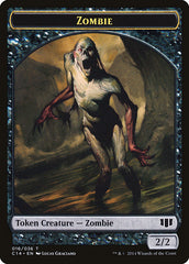 Ob Nixilis of the Black Oath Emblem // Zombie (016/036) Double-sided Token [Commander 2014 Tokens] | Arkham Games and Comics