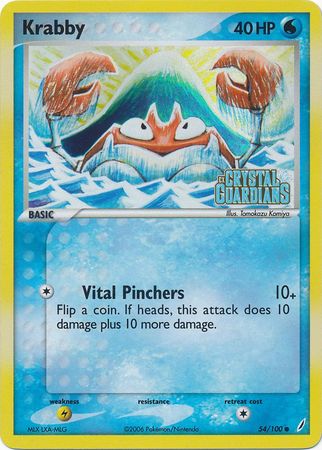 Krabby (54/100) (Stamped) [EX: Crystal Guardians] | Arkham Games and Comics