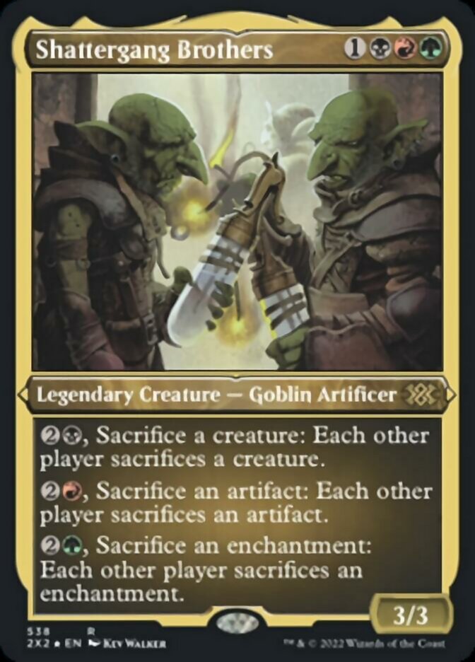 Shattergang Brothers (Foil Etched) [Double Masters 2022] | Arkham Games and Comics