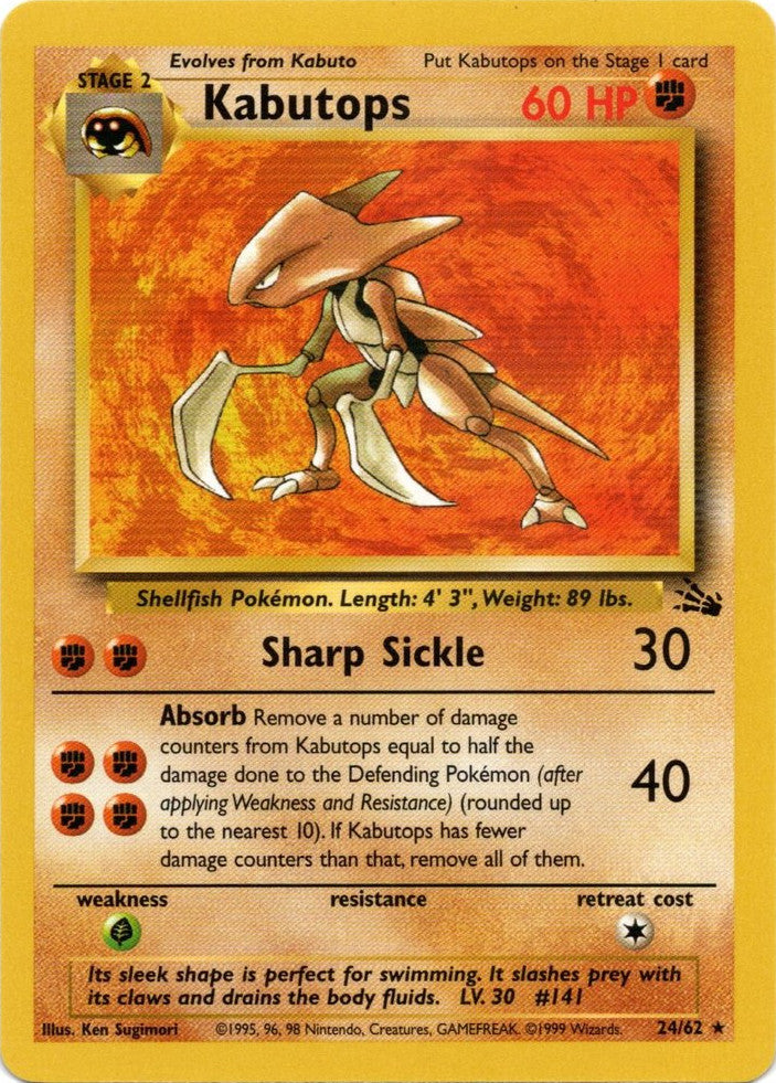 Kabutops (24/62) [Fossil Unlimited] | Arkham Games and Comics