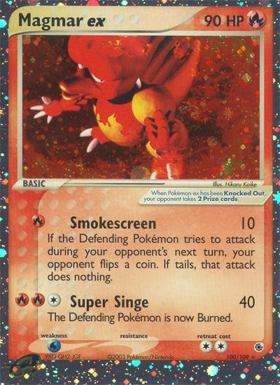 Magmar ex (100/109) [EX: Ruby & Sapphire] | Arkham Games and Comics