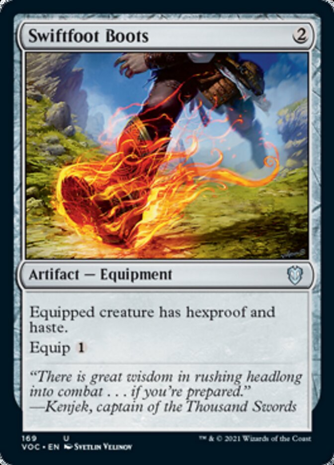 Swiftfoot Boots [Innistrad: Crimson Vow Commander] | Arkham Games and Comics