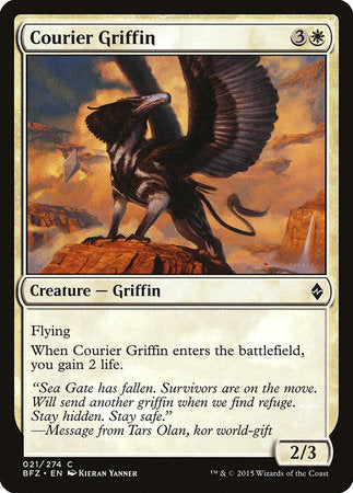 Courier Griffin [Battle for Zendikar] | Arkham Games and Comics