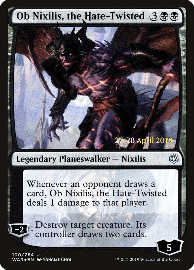 Ob Nixilis, the Hate-Twisted  [War of the Spark Prerelease Promos] | Arkham Games and Comics