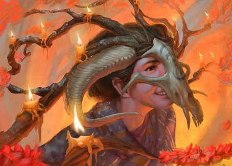 Hedgewitch's Mask Art Card [Innistrad: Midnight Hunt Art Series] | Arkham Games and Comics
