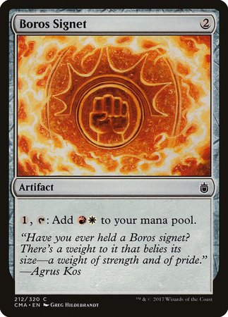 Boros Signet [Commander Anthology] | Arkham Games and Comics