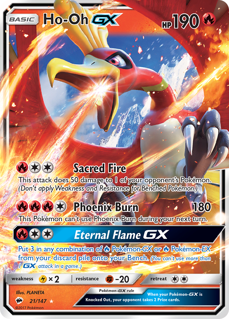 Ho-Oh GX (21/147) [Sun & Moon: Burning Shadows] | Arkham Games and Comics