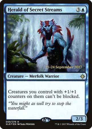 Herald of Secret Streams [Ixalan Promos] | Arkham Games and Comics