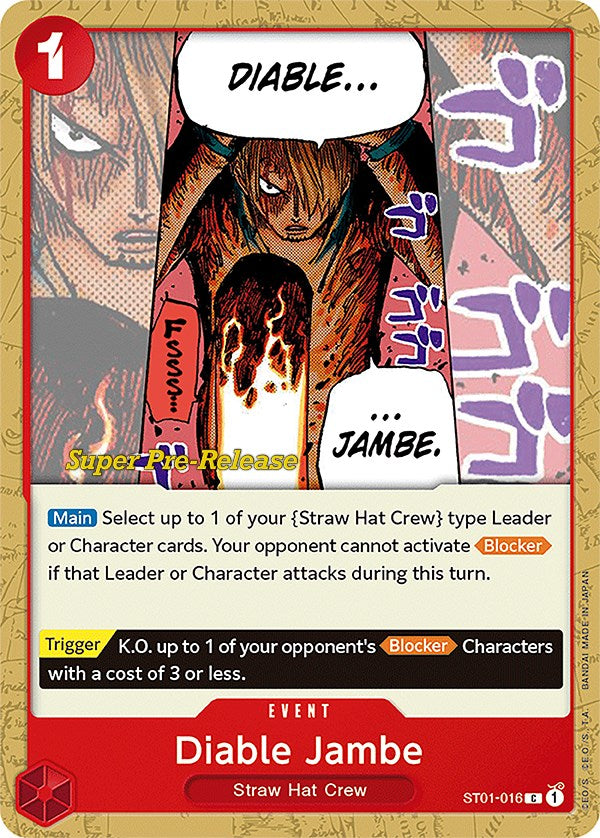 Diable Jambe [Super Pre-Release Starter Deck: Straw Hat Crew] | Arkham Games and Comics