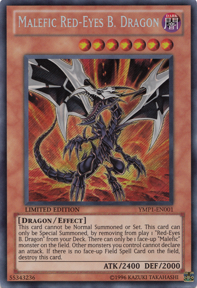 Malefic Red-Eyes B. Dragon [YMP1-EN001] Secret Rare | Arkham Games and Comics