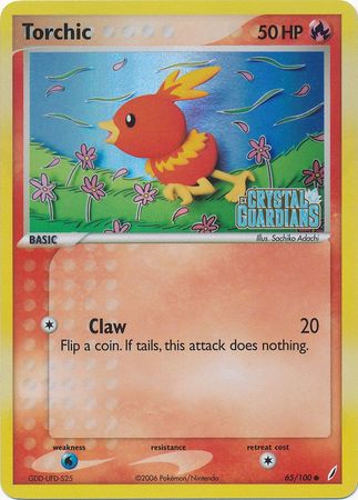 Torchic (65/100) (Stamped) [EX: Crystal Guardians] | Arkham Games and Comics