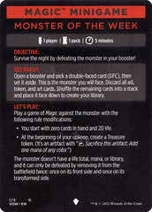 Monster of The Week (Magic Minigame) [Innistrad: Crimson Vow Minigame] | Arkham Games and Comics