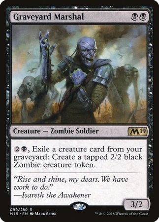 Graveyard Marshal [Core Set 2019] | Arkham Games and Comics