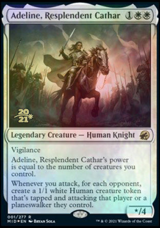 Adeline, Resplendent Cathar [Innistrad: Midnight Hunt Prerelease Promos] | Arkham Games and Comics