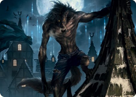 Stalking Predator Art Card [Innistrad: Midnight Hunt Art Series] | Arkham Games and Comics