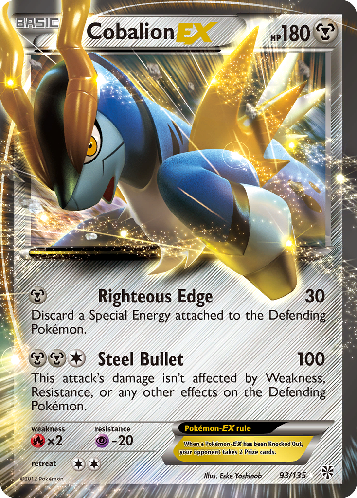 Cobalion EX (93/135) [Black & White: Plasma Storm] | Arkham Games and Comics