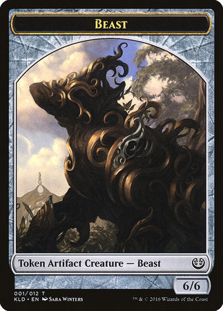 Beast Token (001) [Kaladesh Tokens] | Arkham Games and Comics