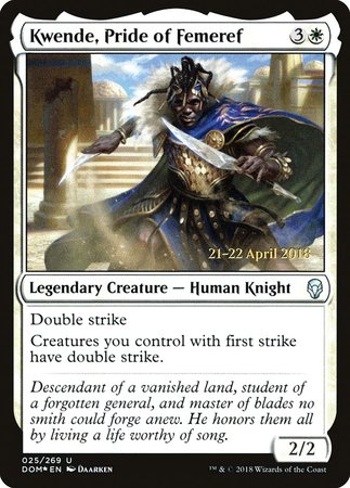 Kwende, Pride of Femeref [Dominaria Promos] | Arkham Games and Comics