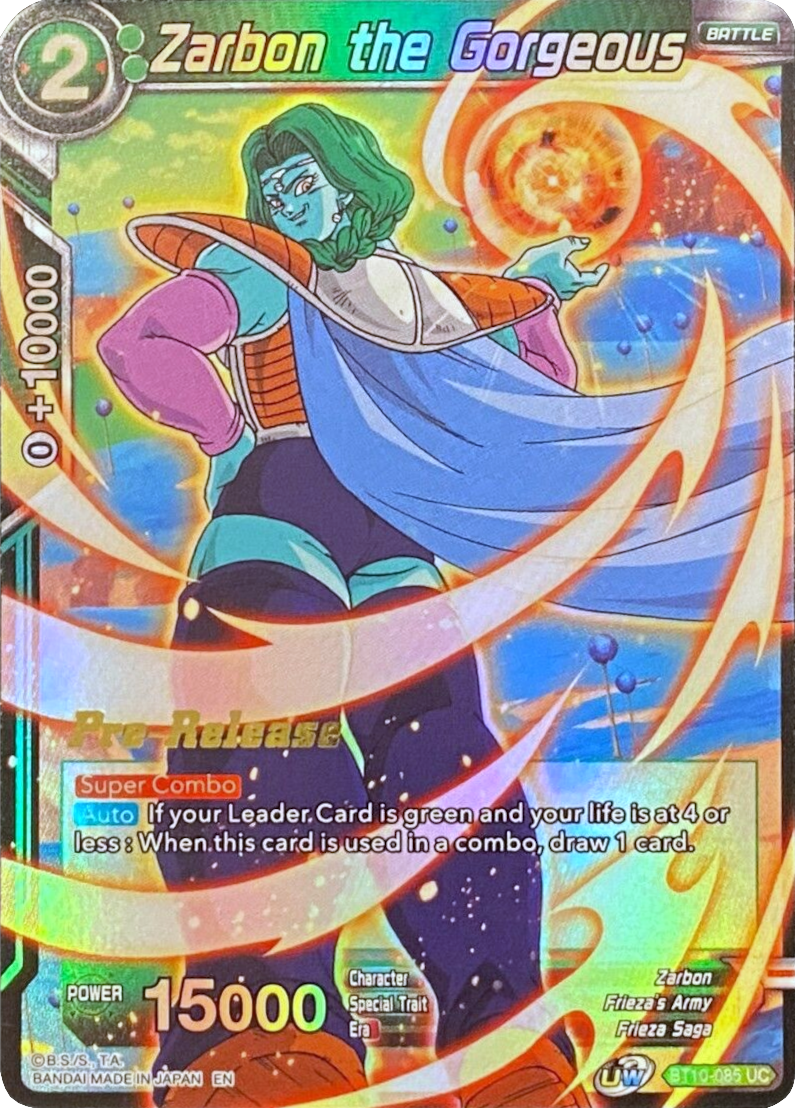 Zarbon the Gorgeous (BT10-085) [Rise of the Unison Warrior Prerelease Promos] | Arkham Games and Comics