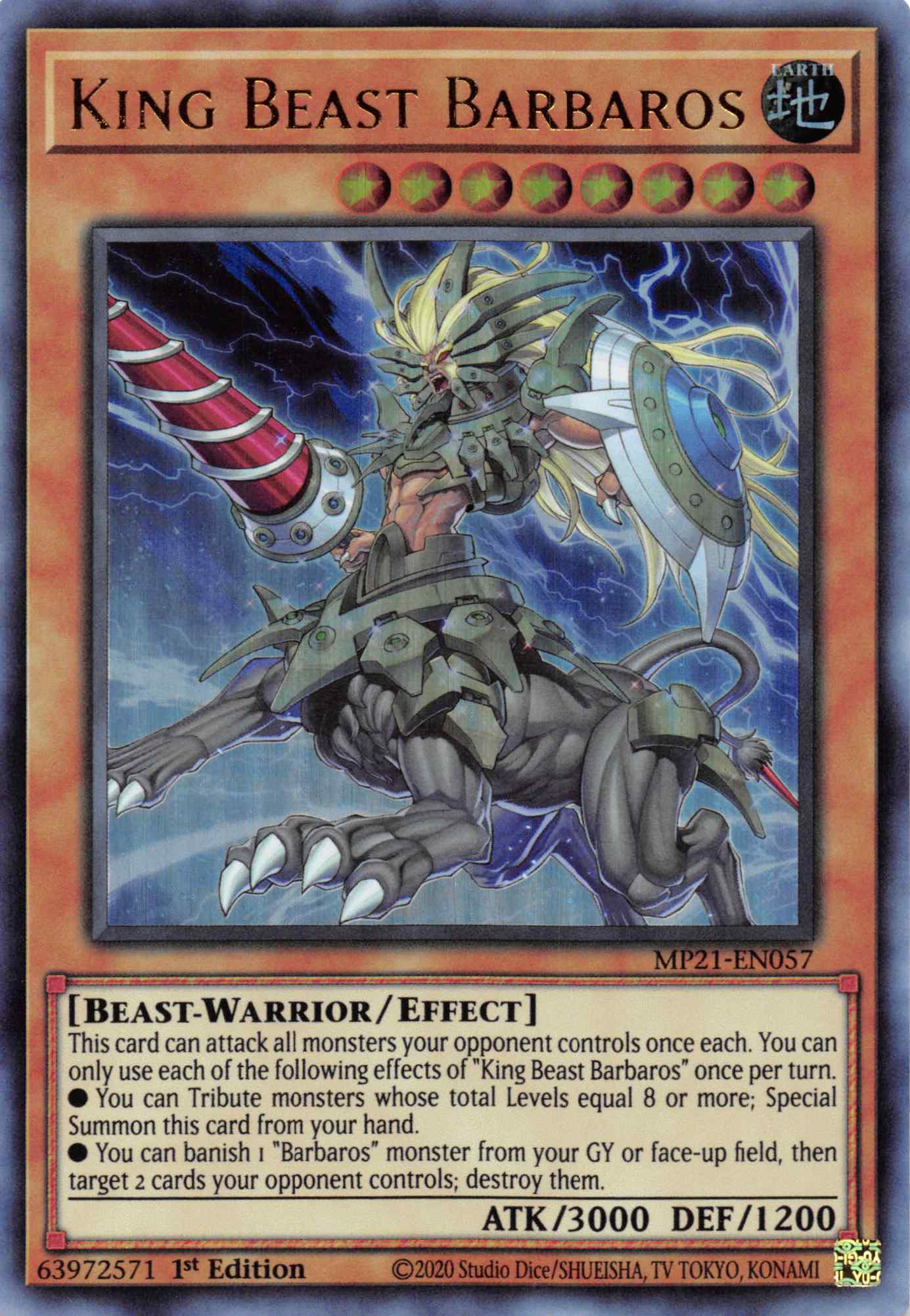 King Beast Barbaros [MP21-EN057] Ultra Rare | Arkham Games and Comics