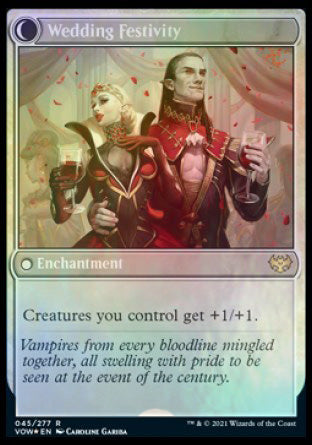 Wedding Announcement // Wedding Festivity [Innistrad: Crimson Vow Prerelease Promos] | Arkham Games and Comics