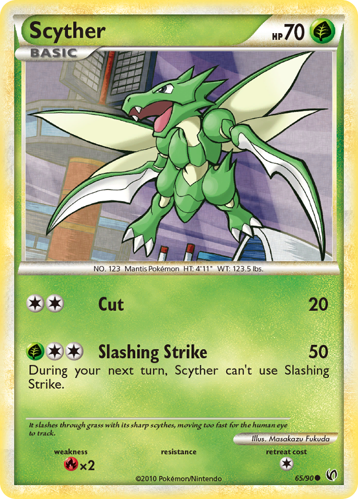 Scyther (65/90) [HeartGold & SoulSilver: Undaunted] | Arkham Games and Comics