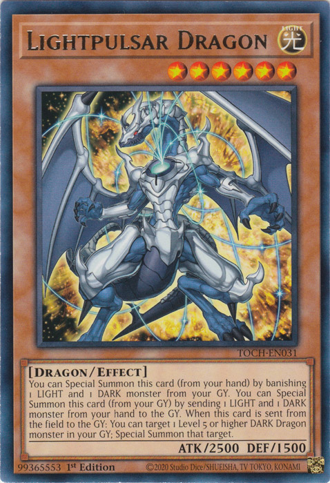 Lightpulsar Dragon [TOCH-EN031] Rare | Arkham Games and Comics